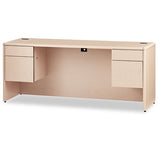 HON® 10700 Kneespace Credenza, 3-4 Height Pedestals, 72w X 24d X 29.5h, Harvest freeshipping - TVN Wholesale 