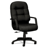 HON® Pillow-soft 2090 Series Executive High-back Swivel-tilt Chair, Supports Up To 300 Lb, Navy Seat-back, Black Base freeshipping - TVN Wholesale 