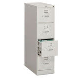 HON® 310 Series Vertical File, 4 Letter-size File Drawers, Black, 15" X 26.5" X 52" freeshipping - TVN Wholesale 