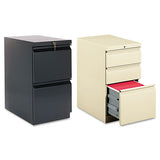 HON® Brigade Mobile Pedestal, Left Or Right, 2 Letter-size File Drawers, Light Gray, 15" X 19.88" X 28" freeshipping - TVN Wholesale 