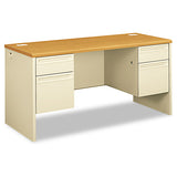 HON® 38000 Series Kneespace Credenza, 60w X 24d X 29.5h, Harvest-putty freeshipping - TVN Wholesale 