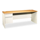 HON® 38000 Series Right Pedestal Credenza, 72w X 24d X 29.5h, Harvest-putty freeshipping - TVN Wholesale 