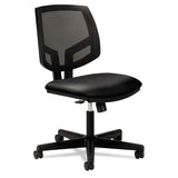 HON® Volt Series Mesh Back Leather Task Chair With Synchro-tilt, Supports Up To 250 Lb, 18.13" To 22.38" Seat Height, Black freeshipping - TVN Wholesale 