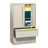 HON® Brigade 700 Series Lateral File, Three-shelf Enclosed Storage, 2 Legal-letter-size File Drawers, Putty, 36" X 18" X 64.25" freeshipping - TVN Wholesale 
