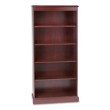 HON® 94000 Series Five-shelf Bookcase, 35-3-4w X 14-5-16d X 78-1-4h, Mahogany freeshipping - TVN Wholesale 