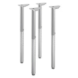 HON® Build Adjustable Post Legs, 22" To 34" High, Black, 4-pack freeshipping - TVN Wholesale 