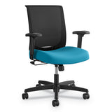 HON® Convergence Mid-back Task Chair, Synchro-tilt And Seat Glide, Supports Up To 275 Lb, Red Seat, Black Back-base freeshipping - TVN Wholesale 