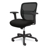 HON® Gateway Mid-back Task Chair, Supports Up To 250 Lb, 17" To 22" Seat Height, Iron Ore Seat, Black Back-base freeshipping - TVN Wholesale 