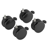 HON® Height-adjustable Base Caster Add-on Kit, Black, 4-pack freeshipping - TVN Wholesale 