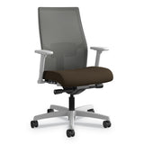 HON® Ignition 2.0 4-way Stretch Low-back Mesh Task Chair, Supports 300 Lb, 17" To 21" Seat Height, Iron Ore Seat, Black Back-base freeshipping - TVN Wholesale 