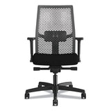 HON® Ignition 2.0 Reactiv Mid-back Task Chair, Supports Up To 300 Lb, 17" To 22" Seat Height, Frost Seat, Black Back-base freeshipping - TVN Wholesale 