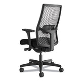 HON® Ignition 2.0 Reactiv Mid-back Task Chair, Supports Up To 300 Lb, 17" To 22" Seat Height, Frost Seat, Black Back-base freeshipping - TVN Wholesale 