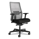 HON® Ignition 2.0 Reactiv Mid-back Task Chair, Supports Up To 300 Lb, 17" To 22" Seat Height, Frost Seat, Black Back-base freeshipping - TVN Wholesale 