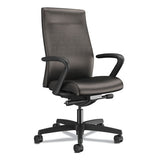 HON® Ignition 2.0 Upholstered Mid-back Task Chair, Supports Up To 300 Lb, 17" To 22" Seat Height, Frost Seat-back, Black Base freeshipping - TVN Wholesale 