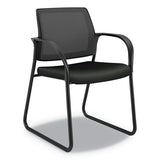 HON® Ignition Series Mesh Back Guest Chair With Sled Base, 25" X 22" X 34", Black Seat-back, Platinum Base freeshipping - TVN Wholesale 