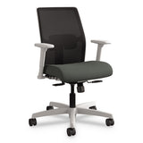 HON® Ignition Series Mesh Mid-back Work Chair, Supports Up To 300 Lb, 17" To 22" Seat Height, Apricot Seat, Black Back-base freeshipping - TVN Wholesale 
