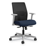 HON® Ignition Series Mesh Mid-back Work Chair, Supports Up To 300 Lb, 17.5" To 22" Seat Height, Espresso Seat, Black Back-base freeshipping - TVN Wholesale 