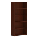 HON® Mod Bookcase, 5 Shelf-4 Adjustable, 30 X 13 X 65, Slate Teak freeshipping - TVN Wholesale 