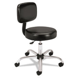 HON® Adjustable Task-lab Stool, Supports Up To 250 Lb, 17.25" To 22" Seat Height, Black Seat-back, Steel Base freeshipping - TVN Wholesale 