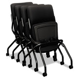 HON® Perpetual Series Folding Nesting Chair, Supports Up To 300 Lb, Morel Seat-back, Black Base freeshipping - TVN Wholesale 