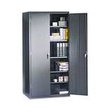 HON® Assembled Storage Cabinet, 36w X 18d X 42h, Black freeshipping - TVN Wholesale 