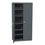 HON® Assembled Storage Cabinet, 36w X 18 1-8d X 71 3-4h, Black freeshipping - TVN Wholesale 