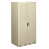 HON® Assembled Storage Cabinet, 36w X 24 1-4d X 71 3-4h, Putty freeshipping - TVN Wholesale 