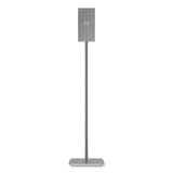 HON® Hand Sanitizer Station Stand, 12 X 16 X 54, Silver freeshipping - TVN Wholesale 