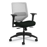 HON® Solve Series Reactiv Back Task Chair, Supports Up To 300 Lb, 18" To 23" Seat Height, Ink Seat, Charcoal Back, Black Base freeshipping - TVN Wholesale 