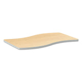 HON® Build Ribbon Shape Table Top, 54w X 30d, Natural Maple freeshipping - TVN Wholesale 