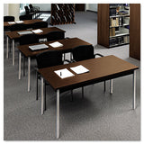 HON® Utility Table, Rectangular, 72w X 36d X 29h, Mocha-black freeshipping - TVN Wholesale 