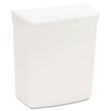 HOSPECO® Wall Mount Sanitary Napkin Receptacle-abs, Ppc Plastic, 1 Gal, White freeshipping - TVN Wholesale 