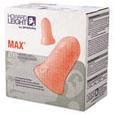 Howard Leight® by Honeywell Max-1 Single-use Earplugs, Cordless, 33nrr, Coral, 200 Pairs freeshipping - TVN Wholesale 
