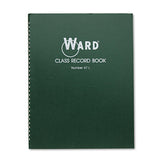Ward® Class Record Book, Nine To 10 Week Term: Two-page Spread (38 Students), 11 X 8.5, Green Cover freeshipping - TVN Wholesale 