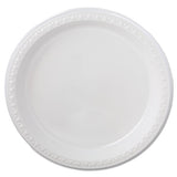 Chinet® Heavyweight Plastic 3-compartment Plates, 10.25" Dia, White, 125-pack, 4 Packs-carton freeshipping - TVN Wholesale 