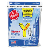 Hoover® Commercial Disposable Allergen Filtration Bags For Commercial Windtunnel Vacuum, 3-pack freeshipping - TVN Wholesale 