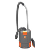 Hoover® Commercial Hushtone Backpack Vacuum, 6 Qt Tank Capacity, Gray-orange freeshipping - TVN Wholesale 