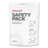 Honeywell Safety Pack Personal Protection Kit, Single-use, 4 Pieces, Resealable Pouch freeshipping - TVN Wholesale 