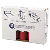 Inteplast Group Low-density Commercial Can Liners, 45 Gal, 1.3 Mil, 40" X 46", Red, 100-carton freeshipping - TVN Wholesale 
