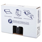 Inteplast Group Low-density Commercial Can Liners, 60 Gal, 1.4 Mil, 38" X 58", Black, 100-carton freeshipping - TVN Wholesale 