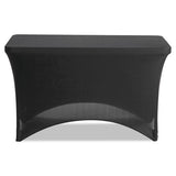 Iceberg Igear Fabric Table Cover, Open Design, Polyester-spandex, 30" X 72", Black freeshipping - TVN Wholesale 