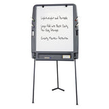 Iceberg Ingenuity Portable Flipchart Easel With Dry Erase Surface, Resin Surface Frame, 35 X 30 X 73, Charcoal freeshipping - TVN Wholesale 