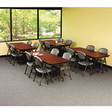 Iceberg Officeworks Commercial Wood-laminate Folding Table, Rectangular Top, 60 X 30 X 29, Mahogany freeshipping - TVN Wholesale 