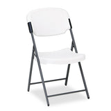 Iceberg Rough N Ready Commercial Folding Chair, Supports Up To 350 Lb, Platinum Seat, Platinum Back, Black Base freeshipping - TVN Wholesale 
