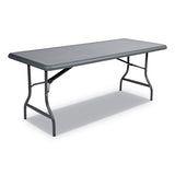 Iceberg Indestructable Industrial Folding Table, Rectangular Top, 1,200 Lb Capacity, 72 X 30 X 29, Charcoal freeshipping - TVN Wholesale 