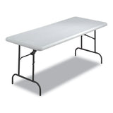 Iceberg Indestructables Too 600 Series Folding Table, Rectangular Top, 600 Lb Capacity, 72 X 30 X 29, Platinum freeshipping - TVN Wholesale 