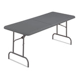 Iceberg Indestructable Classic Bi-folding Table, 250 Lb Capacity, 60 X 30 X 29, Charcoal freeshipping - TVN Wholesale 