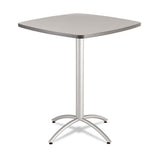 Iceberg Cafeworks Table, Cafe-height, Square Top, 36 X 36 X 30, Gray-silver freeshipping - TVN Wholesale 