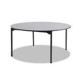 Iceberg Maxx Legroom Wood Folding Table, Rectangular Top, 72 X 30 X 29.5, Gray-charcoal freeshipping - TVN Wholesale 