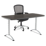 Iceberg Arc Adjustable-height Table, Rectangular Top, 30 X 60 X 30 To 42 High, Walnut-gray freeshipping - TVN Wholesale 